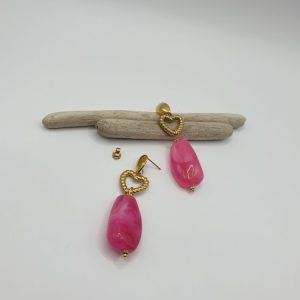 boucles oreilles acier inoxydable tissa , sur moderne-bijoux .fr - Bijoux ethniques & Femmes du monde