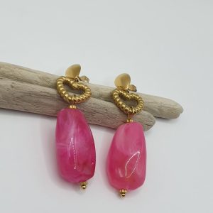 boucles oreilles acier inoxydable tissa , sur moderne-bijoux .fr - Bijoux ethniques & Femmes du monde