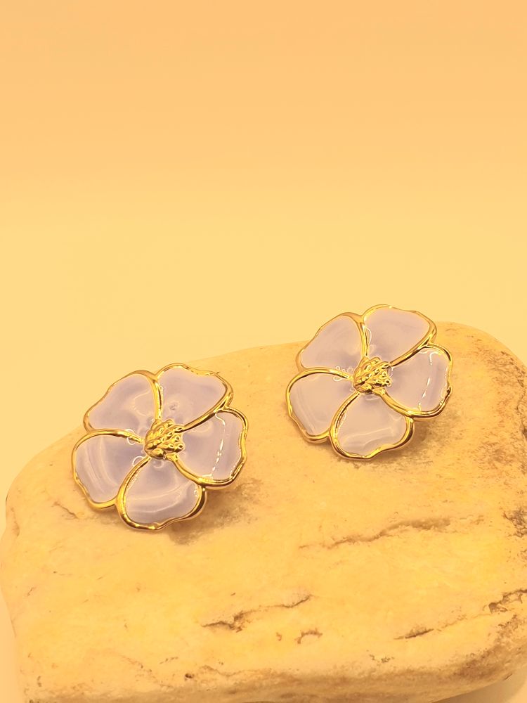 Boucles d'oreilles acier inoxydable NIGELLA