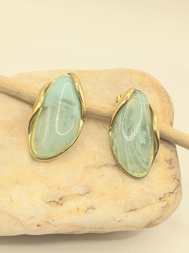 boucles oreilles acier inoxydable shana , sur moderne-bijoux.fr - Bijoux ethniques & Femmes du monde