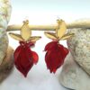 boucles oreilles acier inoxydable tita , sur moderne-bijoux.fr - Bijoux ethniques & Femmes du monde
