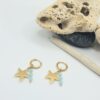 boucles oreilles acier inoxydable etoile-de-mer-oceana , sur moderne-bijoux.fr - Bijoux ethniques & Femmes du monde