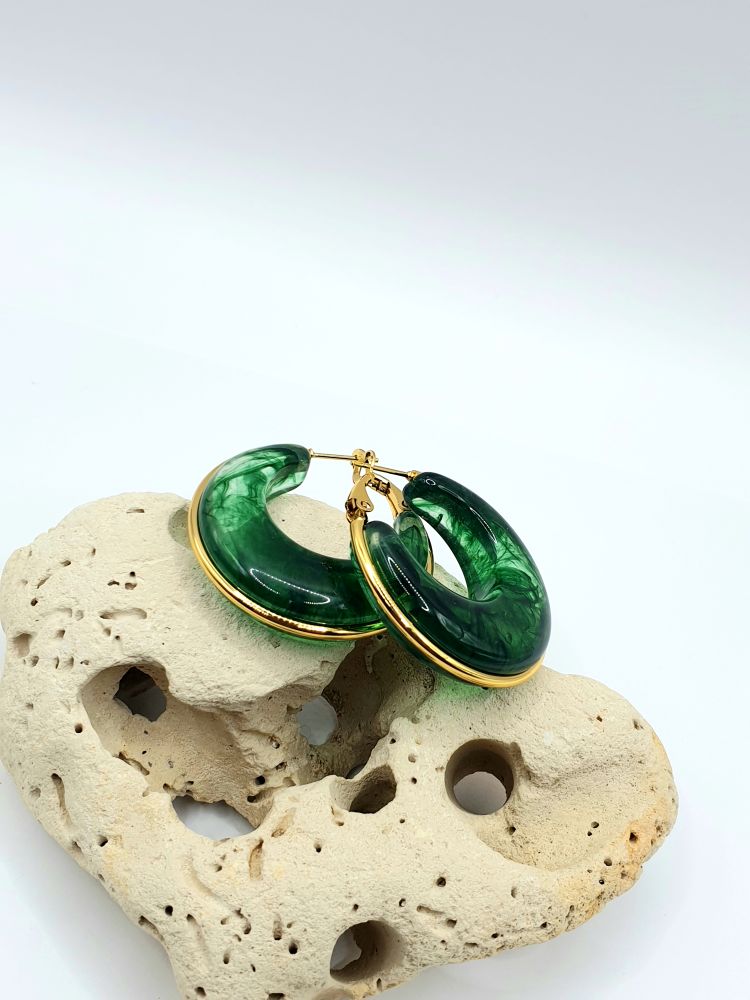 Boucles d'oreilles acier inoxydable GESELLA