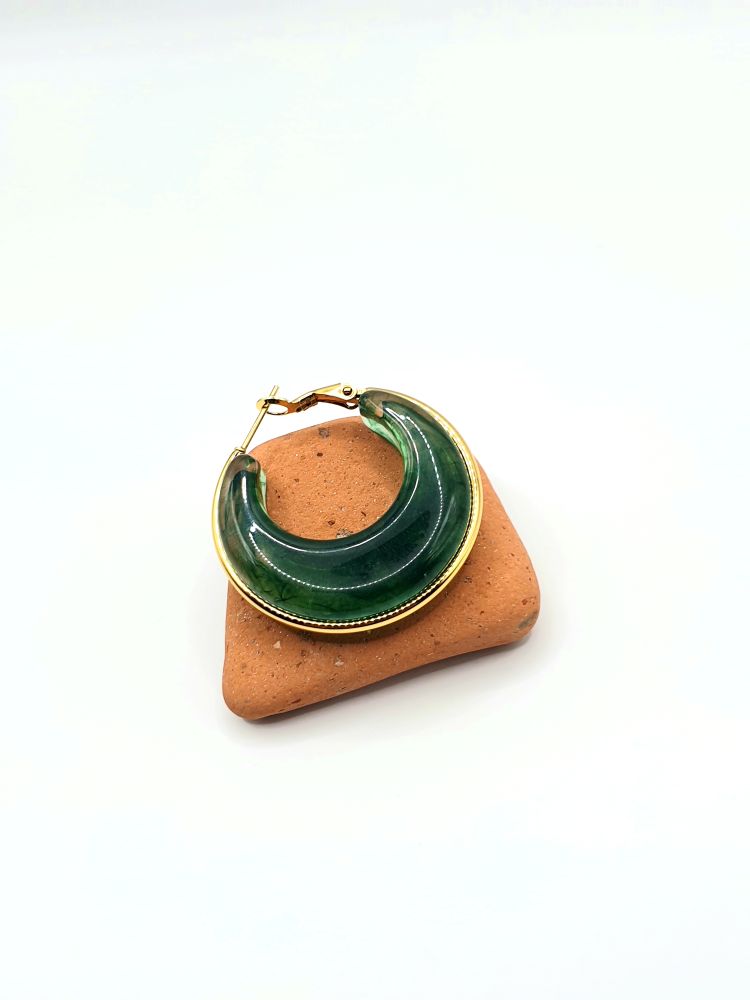 boucles oreilles acier inoxydable gisella , sur moderne-bijoux.fr - Bijoux ethniques & Femmes du monde