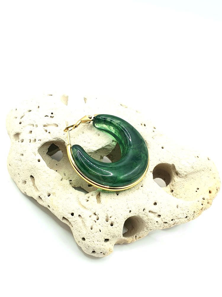 boucles oreilles acier inoxydable gisella , sur moderne-bijoux.fr - Bijoux ethniques & Femmes du monde