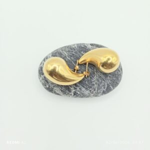 boucles oreilles acier inoxydable goutte d'eau , sur moderne-bijoux.fr - Bijoux ethniques & Femmes du monde