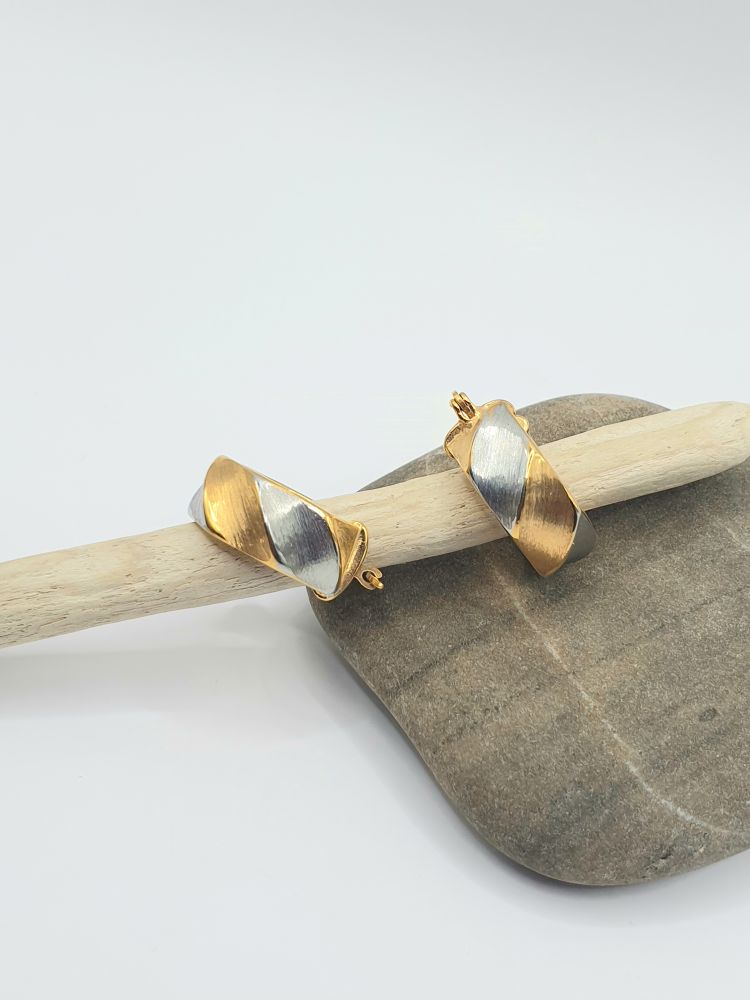 boucles oreilles acier inoxydable murcia , sur moderne-bijoux.fr - Bijoux ethniques & Femmes du monde