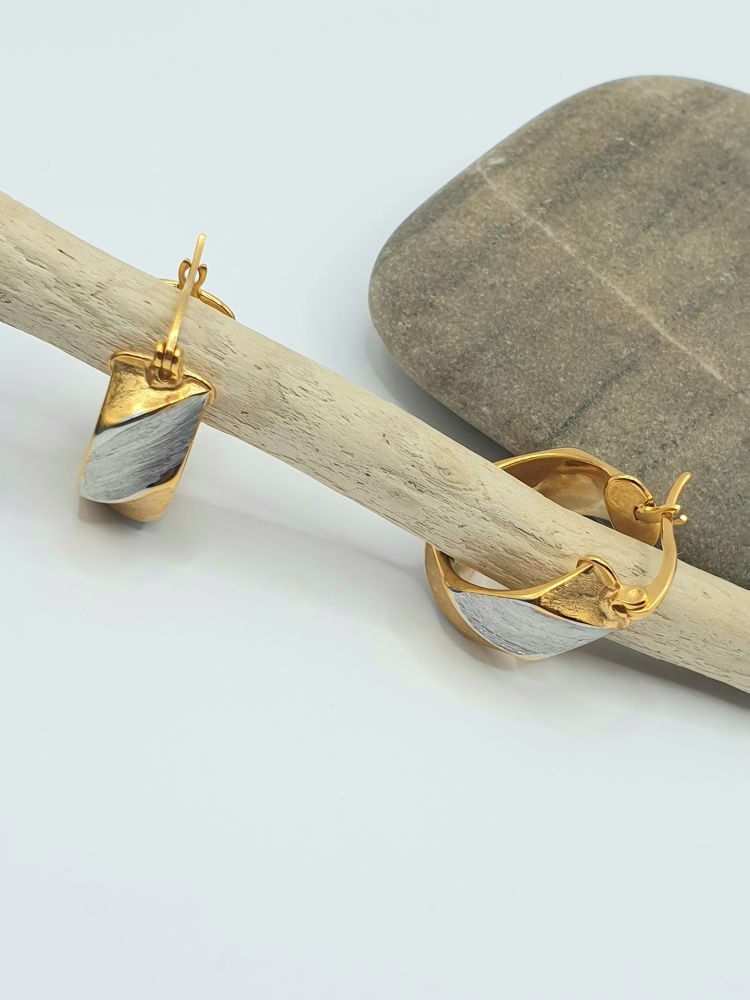 boucles oreilles acier inoxydable murcia , sur moderne-bijoux.fr - Bijoux ethniques & Femmes du monde