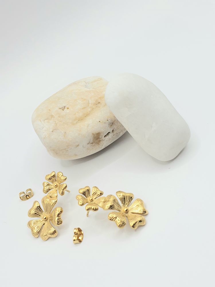 boucles oreilles acier inoxydable melania , sur moderne-bijoux.fr - Bijoux ethniques & Femmes du monde