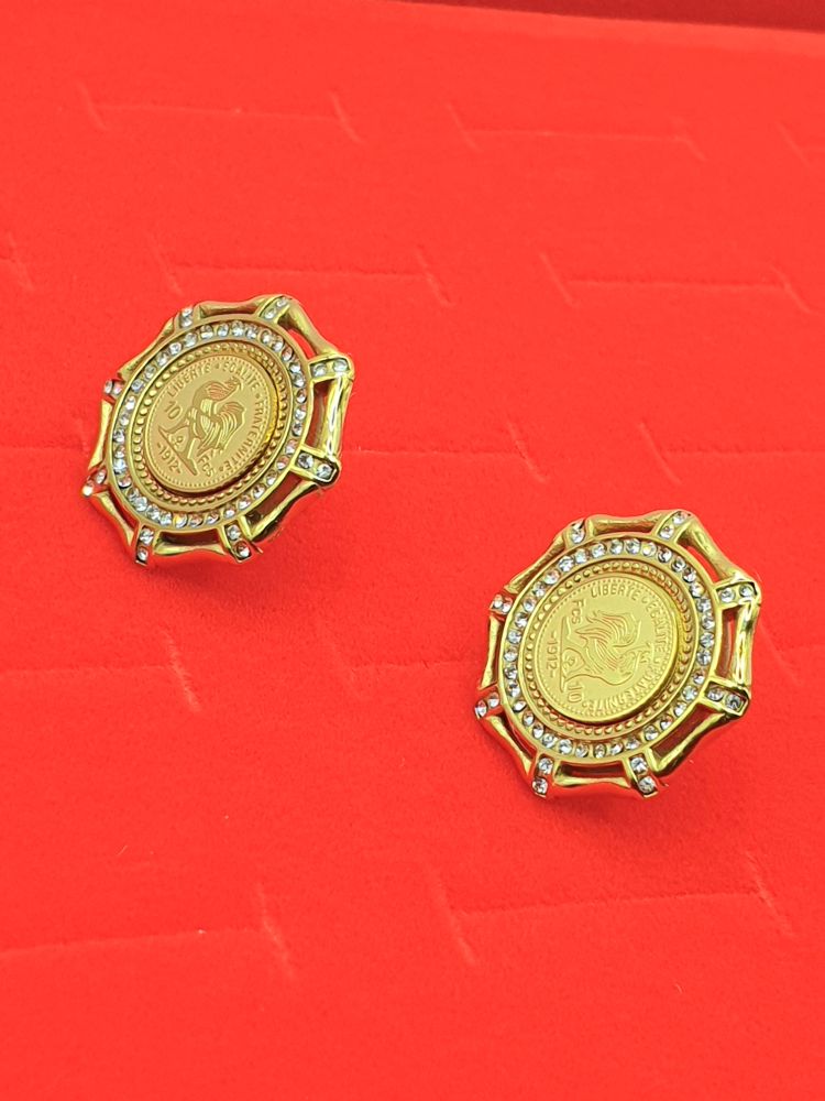 boucles oreilles acier inoxydable molena, , sur moderne-bijoux.fr - Bijoux ethniques & Femmes du monde