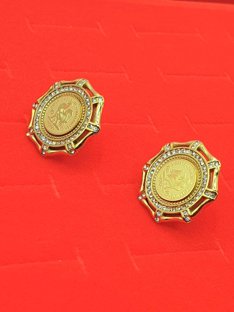 boucles oreilles acier inoxydable molena, , sur moderne-bijoux.fr - Bijoux ethniques & Femmes du monde