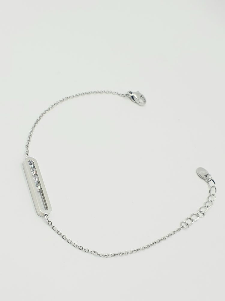 bracelet acier inoxydable clinitine , sur moderne-bijoux.fr - Bijoux ethniques & Femmes du monde