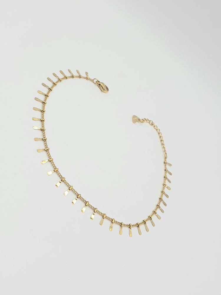 chaine de cheville acier inoxydable gogona , sur moderne-bijoux.fr - Bijoux ethniques & Femmes du monde