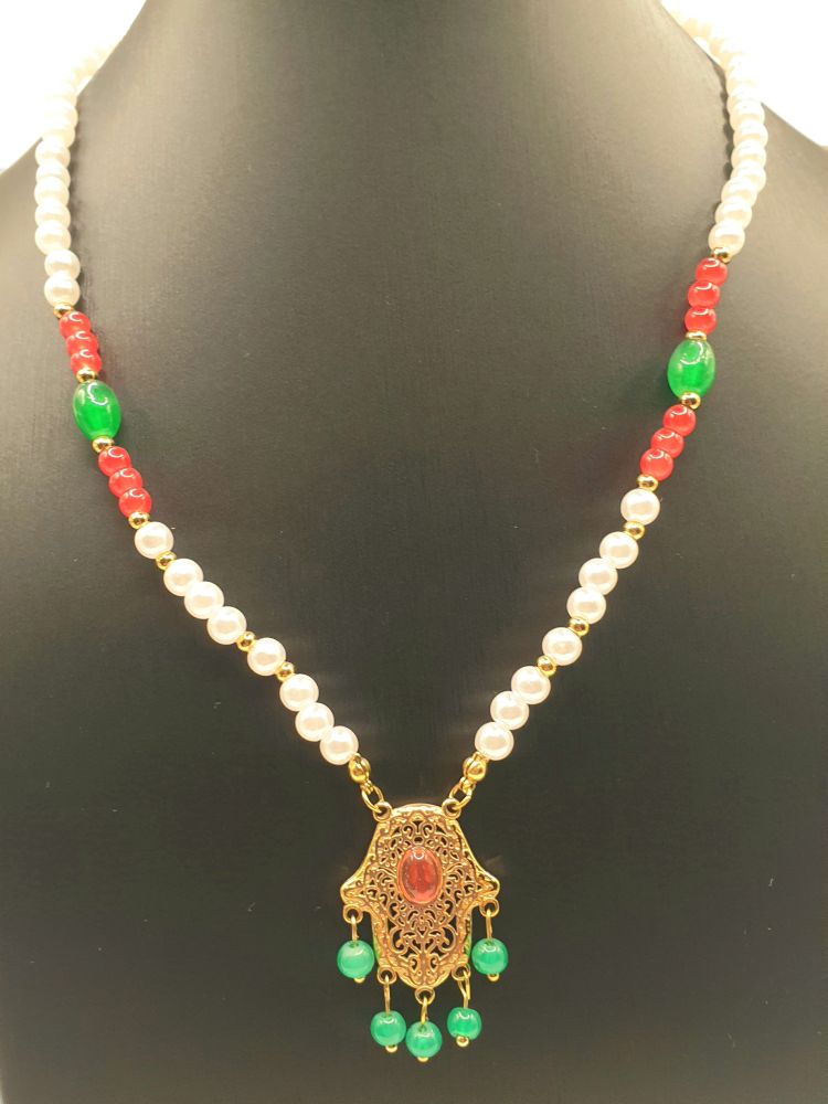 collier acier inoxydable jaya , sur moderne-bijoux.fr - Bijoux ethniques & Femmes du monde