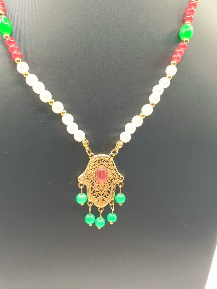 collier acier inoxydable jaya , sur moderne-bijoux.fr - Bijoux ethniques & Femmes du monde