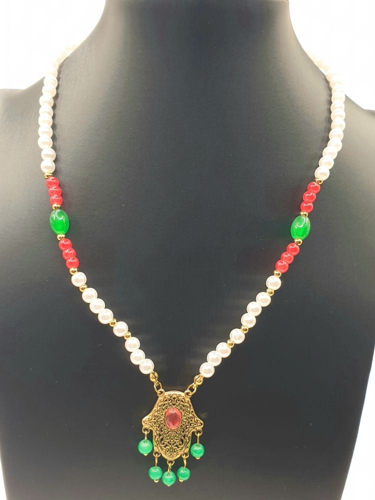 collier acier inoxydable jaya , sur moderne-bijoux.fr - Bijoux ethniques & Femmes du monde