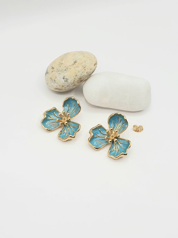 collier boucles acier inoxydable algua , sur moderne-bijoux.fr - Bijoux ethniques & Femmes du monde