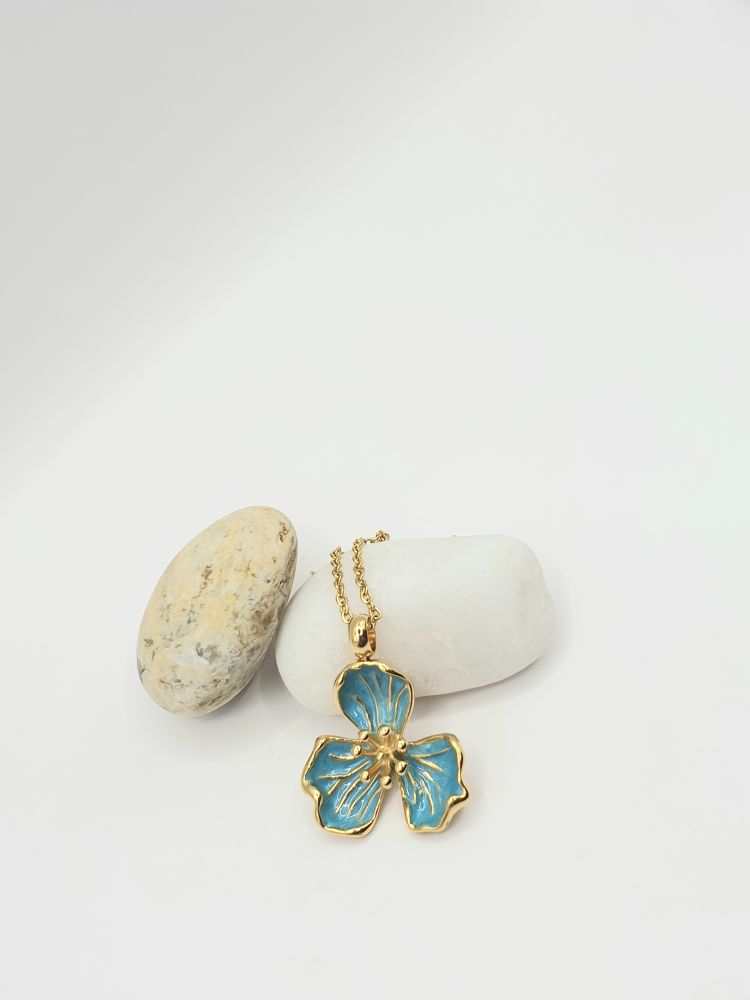 collier boucles acier inoxydable algua , sur moderne-bijoux.fr - Bijoux ethniques & Femmes du monde