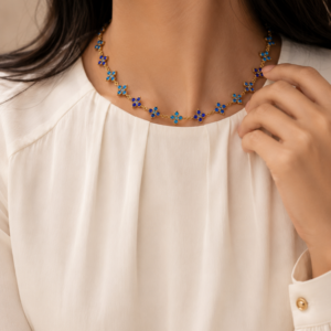 collier acier inoxydable Blitina , sur moderne-bijoux .fr - Bijoux ethniques & Femmes du monde