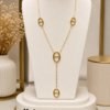 Collier maille marine acier inoxydable martina , sur moderne-bijoux.fr - Bijoux ethniques & Femmes du monde