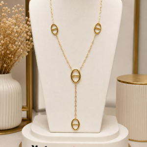 Collier maille marine acier inoxydable martina , sur moderne-bijoux.fr - Bijoux ethniques & Femmes du monde