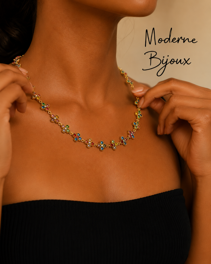 collier acier inoxydable multica , sur moderne-bijoux.fr - Bijoux ethniques & Femmes du monde