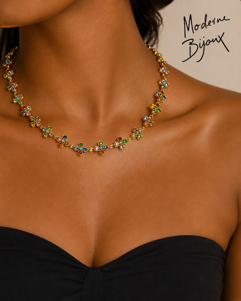 collier acier inoxydable multica , sur moderne-bijoux.fr - Bijoux ethniques & Femmes du monde