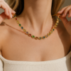 collier acier inoxydable pipera , sur moderne-bijoux.fr - Bijoux ethniques & Femmes du monde