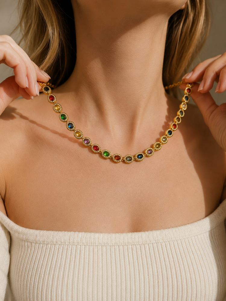 collier acier inoxydable pipera , sur moderne-bijoux.fr - Bijoux ethniques & Femmes du monde