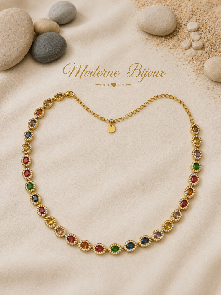 collier acier inoxydable pipera , sur moderne-bijoux.fr - Bijoux ethniques & Femmes du monde