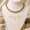 collier acier inoxydable pipera , sur moderne-bijoux.fr - Bijoux ethniques & Femmes du monde