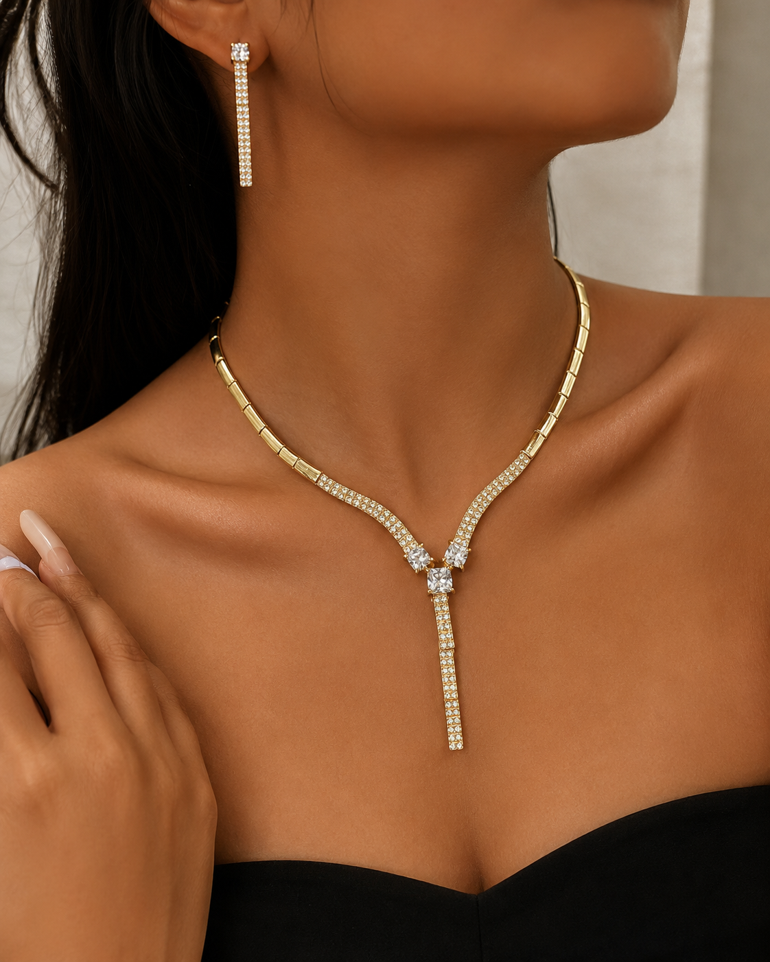 Collier & boucles d'oreilles lati , sur moderne-bijoux.fr - Bijoux ethniques & Femmes du monde