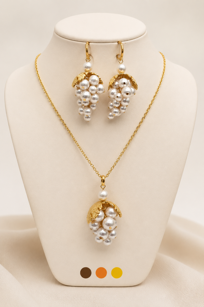 collier boucles oreilles acier inoxydable creati , sur moderne-bijoux.fr - Bijoux ethniques & Femmes du monde