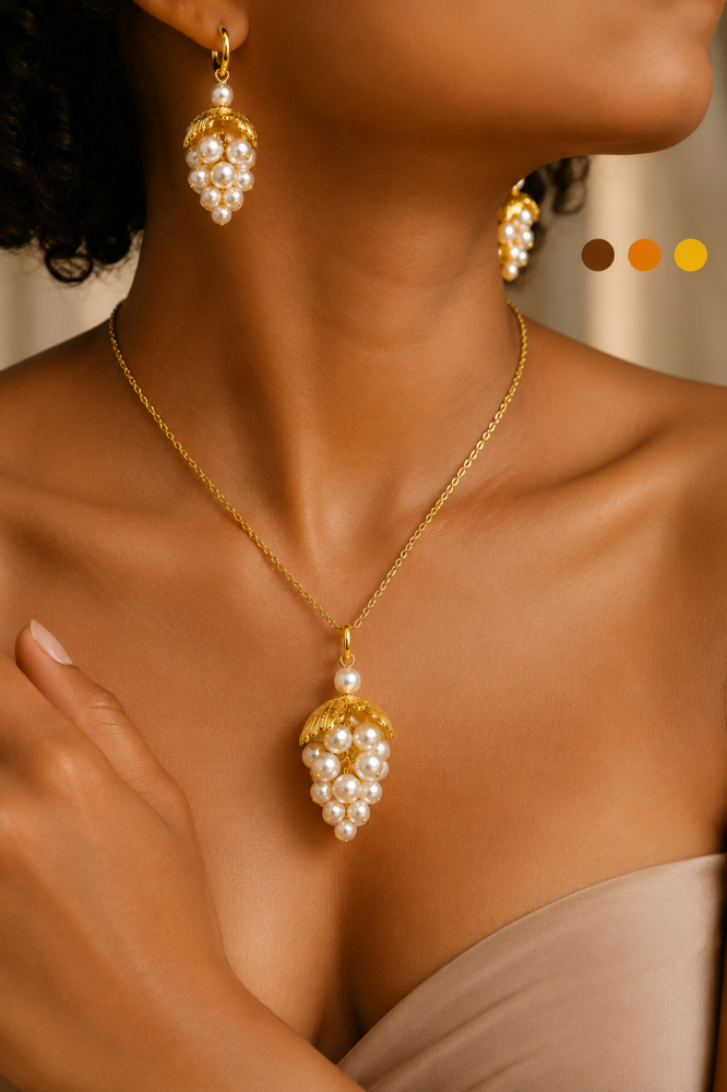collier boucles oreilles acier inoxydable creati , sur moderne-bijoux.fr - Bijoux ethniques & Femmes du monde