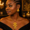 collier boucles ethniques soifia , sur moderne-bijoux.fr - Bijoux ethniques & Femmes du monde
