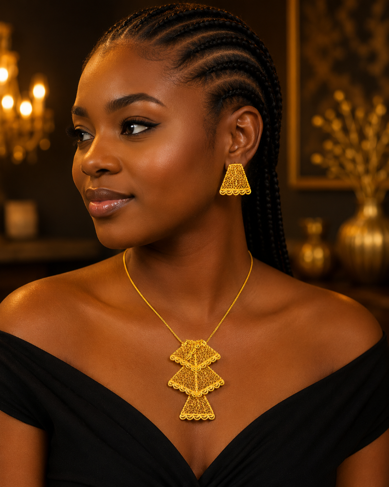 collier boucles ethniques soifia , sur moderne-bijoux.fr - Bijoux ethniques & Femmes du monde