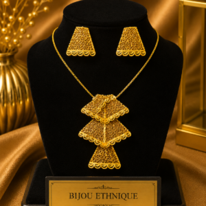 collier boucles ethniques soifia , sur moderne-bijoux.fr - Bijoux ethniques & Femmes du monde