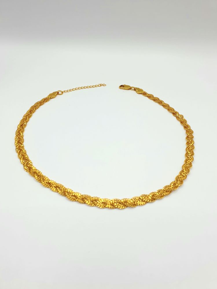 collier ethnique tressi , sur moderne-bijoux.fr - Bijoux ethniques & Femmes du monde