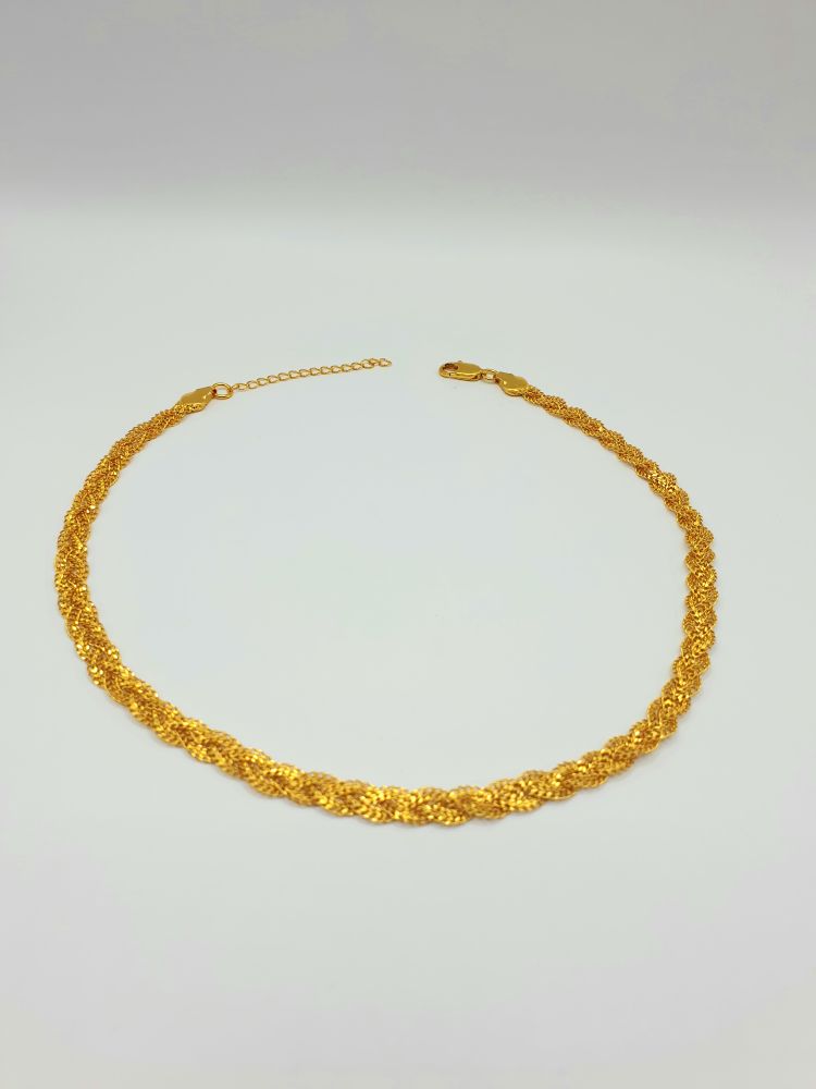 collier ethnique tressi , sur moderne-bijoux.fr - Bijoux ethniques & Femmes du monde
