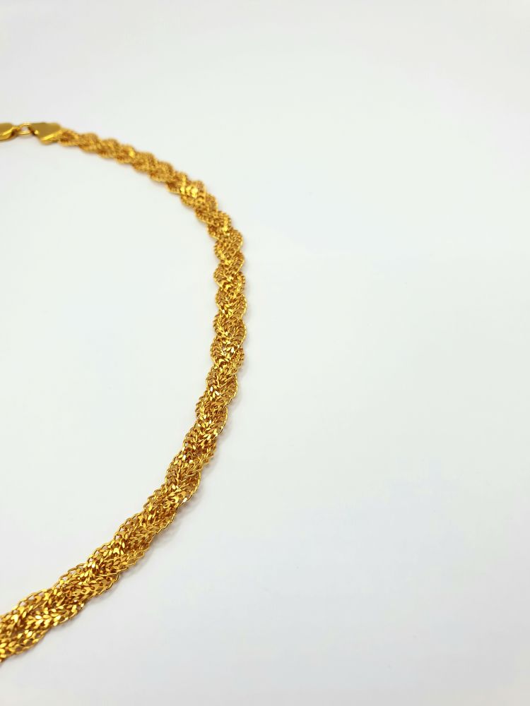 collier ethnique tressi , sur moderne-bijoux.fr - Bijoux ethniques & Femmes du monde