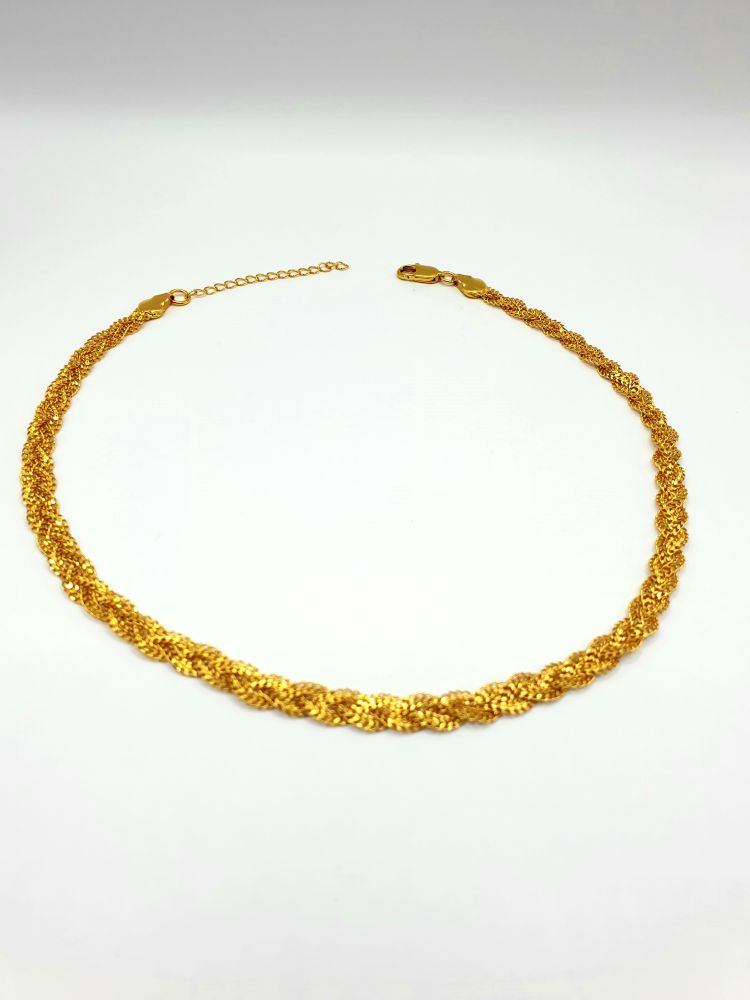 collier ethnique tressi , sur moderne-bijoux.fr - Bijoux ethniques & Femmes du monde