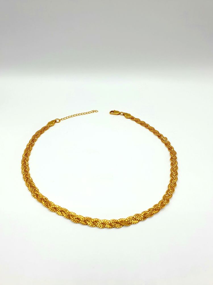 collier ethnique tressi , sur moderne-bijoux.fr - Bijoux ethniques & Femmes du monde