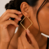 Boucles oreilles acier inoxydable evana , sur moderne-bijoux.fr - Bijoux ethniques & Femmes du monde