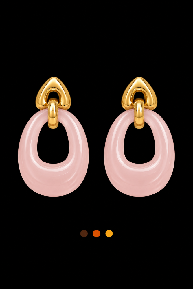 boucles oreilles acier inoxydable marissa, sur moderne-bijoux.fr - Bijoux ethniques & Femmes du monde