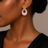 boucles oreilles acier inoxydable marissa, sur moderne-bijoux.fr - Bijoux ethniques & Femmes du monde