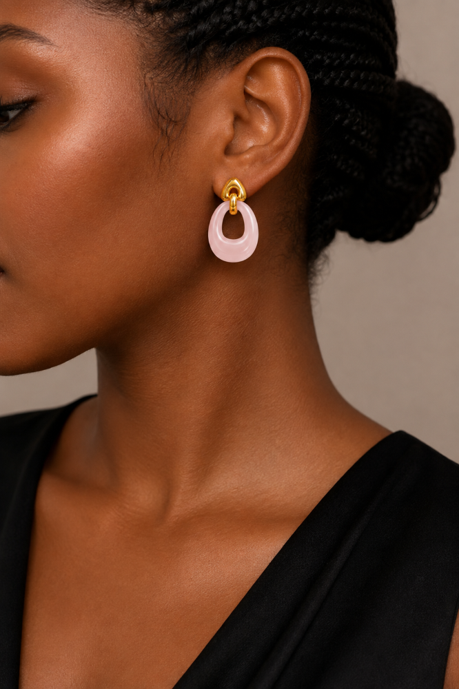 boucles oreilles acier inoxydable marissa, sur moderne-bijoux.fr - Bijoux ethniques & Femmes du monde