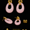 boucles oreilles acier inoxydable marissa, sur moderne-bijoux.fr - Bijoux ethniques & Femmes du monde