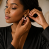 boucles oreilles acier inoxydable marissa, sur moderne-bijoux.fr - Bijoux ethniques & Femmes du monde