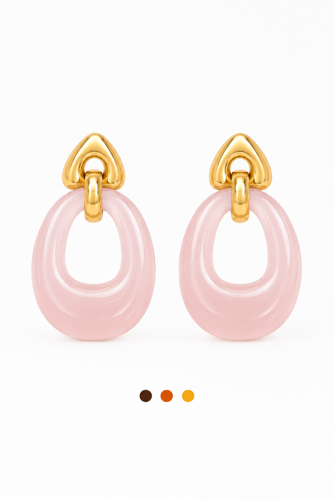 boucles oreilles acier inoxydable marissa, sur moderne-bijoux.fr - Bijoux ethniques & Femmes du monde