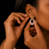 boucles oreilles acier inoxydable marissa, sur moderne-bijoux.fr - Bijoux ethniques & Femmes du monde